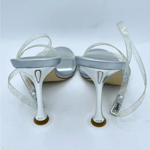 WKND SALE ONLY Marc Fisher Calisty Elegant Silver Women's Heels Sz 8M - Picture 7 of 14